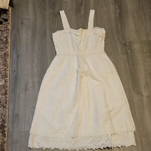 Madewell White Eyelet Dress